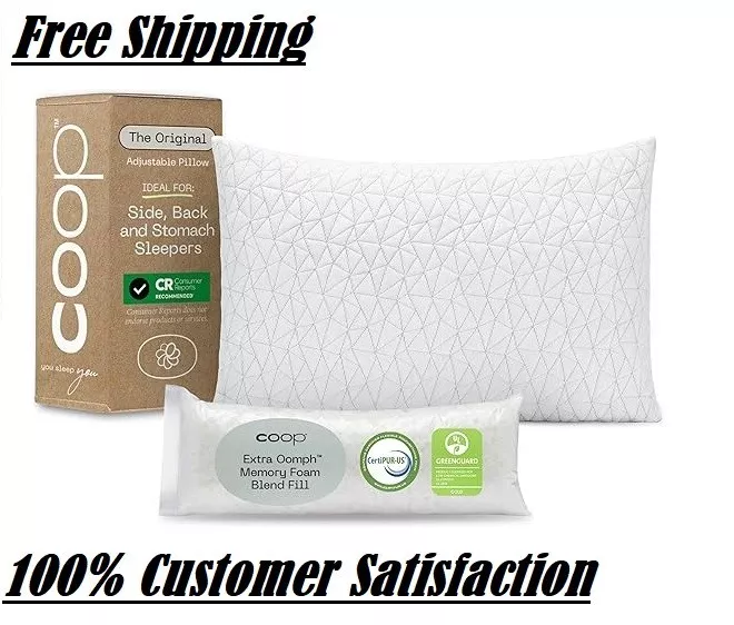 Coop Home Goods Original Adjustable Pillow, Queen 